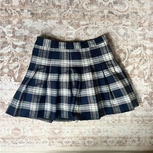 2 pack bundle of plaid mini skirts